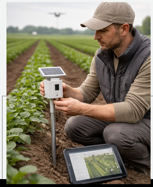 IoT мониторинг сельскохозяйственных полей и контроля в Елизове